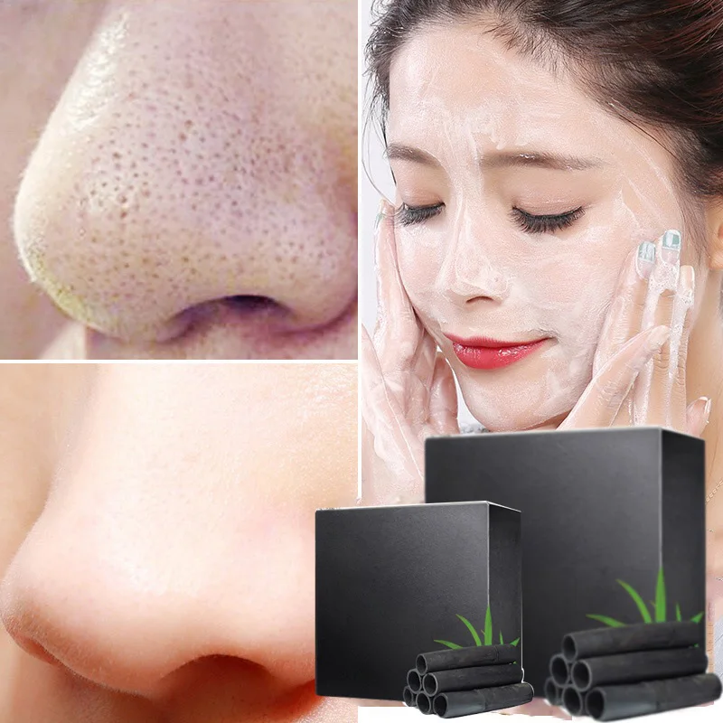 Skin Whitening Soap Face Cleaning Black Soap Handmade Whitening Soap Oil Control Lifting Firming Skin Care Face Wash Products