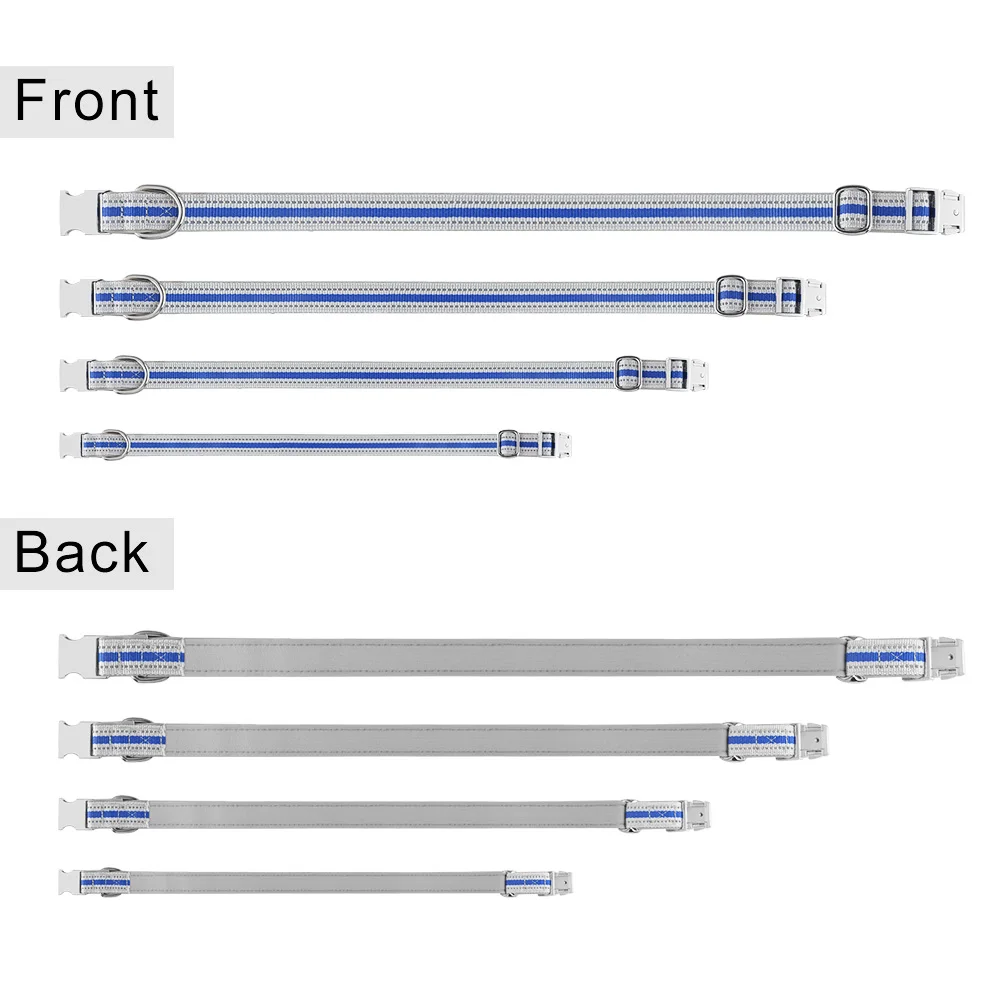 Прочный ошейник для собак гравировка Персонализированная Регулируемая нейлоновая собачья кличка XS-L светоотражающий материал
