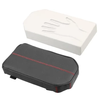

LEEPEE Universal Center Console Arm Rest Cover Pad PU Leather Car Armrest Mat Auto Seat Armrests Box Storage Protection Cushion