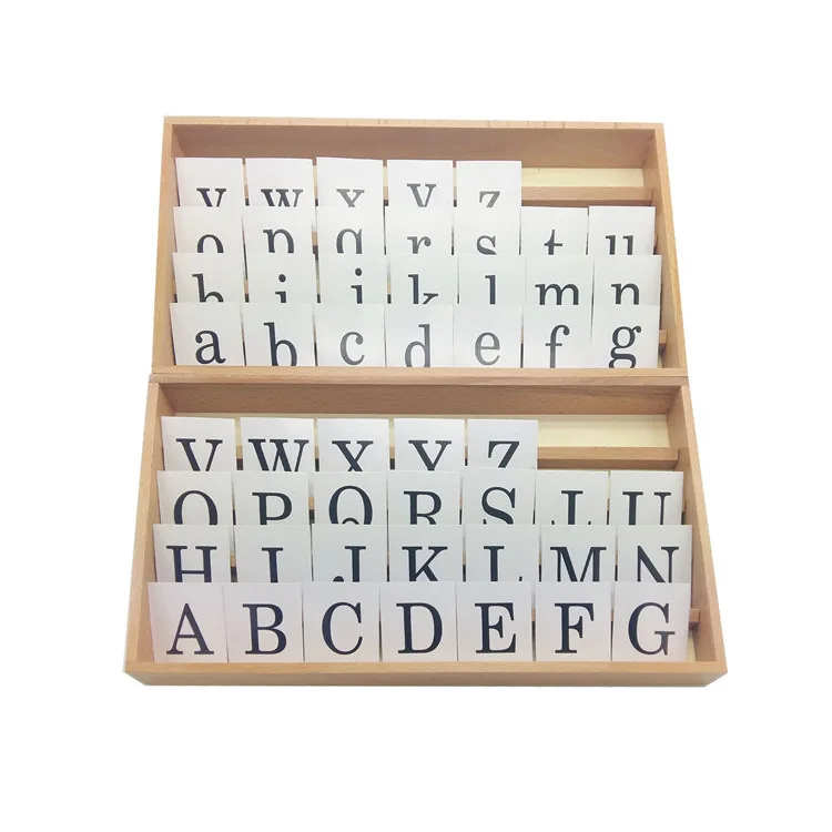 

Montessori Early Education Chinese Teaching Aids Printing Letter Cards Building Blocks Early Childhood Center Toy Baby Literacy