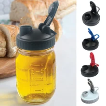 Mason Jar крышки бутылки для питья крышка с отверстиями для заливания широкий рот крышка банки Герметичная крышка бутылки для кухни