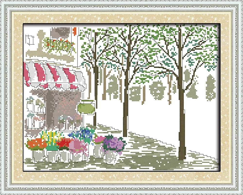 New arrival Girl and cat DMC Counted Chinese Cross Stitch Kits printed Cross-stitch set Embroidery Needlework | Дом и сад