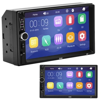 

7 inch touch screen video MP5 player card U disk mobile phone connected car radio Bluetooth integrated host A7