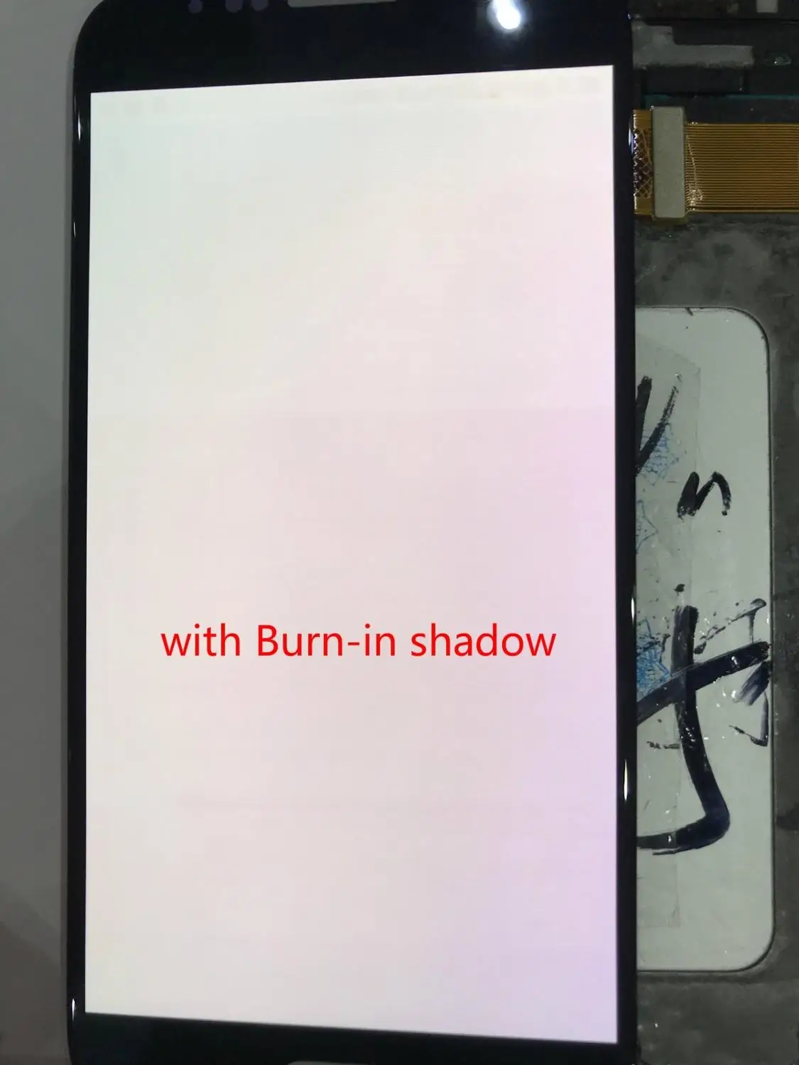 Super amoled lcd для samsung Galaxy S6 lcd G920 G920F горящая тень с рамкой ЖК-дисплей+ кодирующий преобразователь сенсорного экрана в сборе