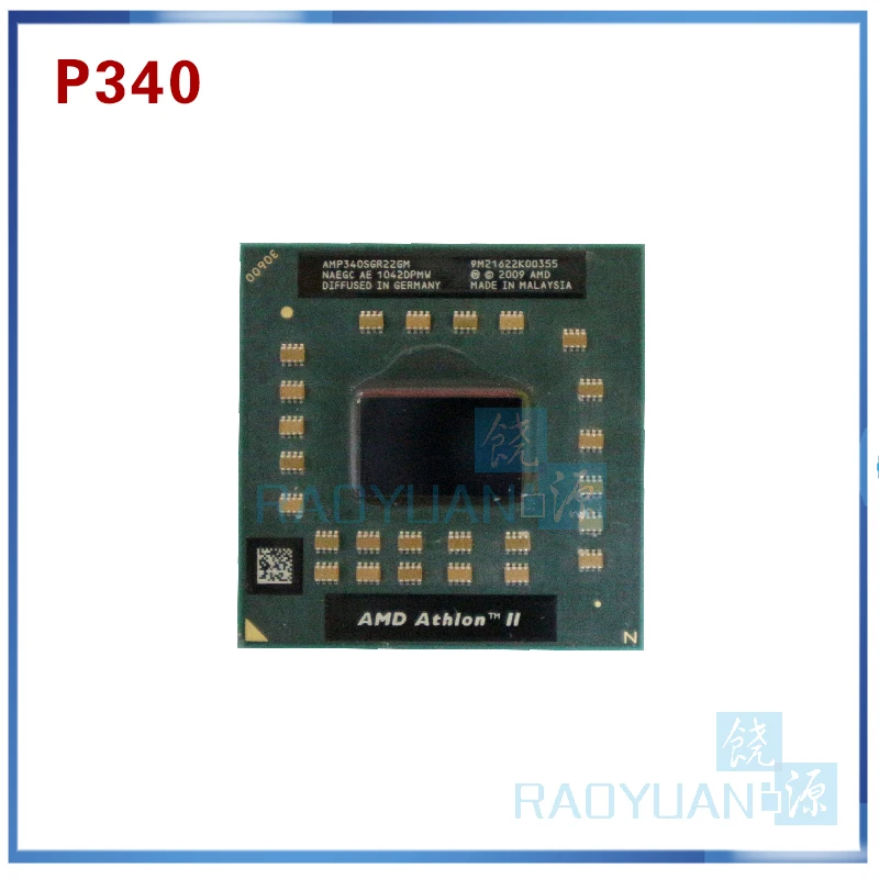 

Laptop cpu processor AMD Athlon II Dual-Core P340 AMP340SGR22GM P 340 Mobile (1M Cache 2.2 GHz) Socket S1/S1g4