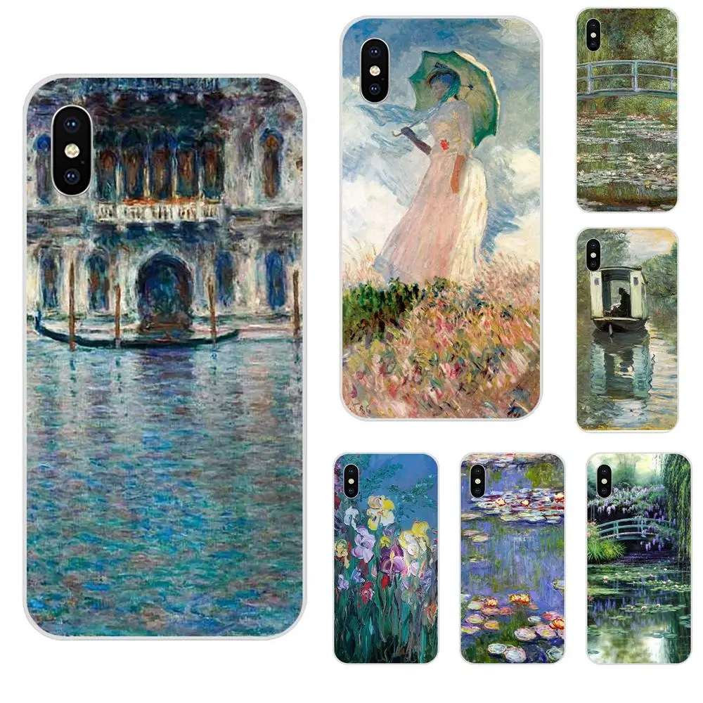 

TPU Protective Case For Apple iPhone X XS Max XR 4 4S 5 5C 5S SE 6 6S 7 8 Plus Claude Monet Impressionism