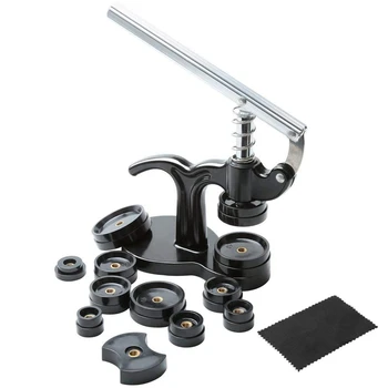 

14Pcs Watch Press Set,18Mm To 50Mm Watch Case Closer,Watch Repair Kit (Black)