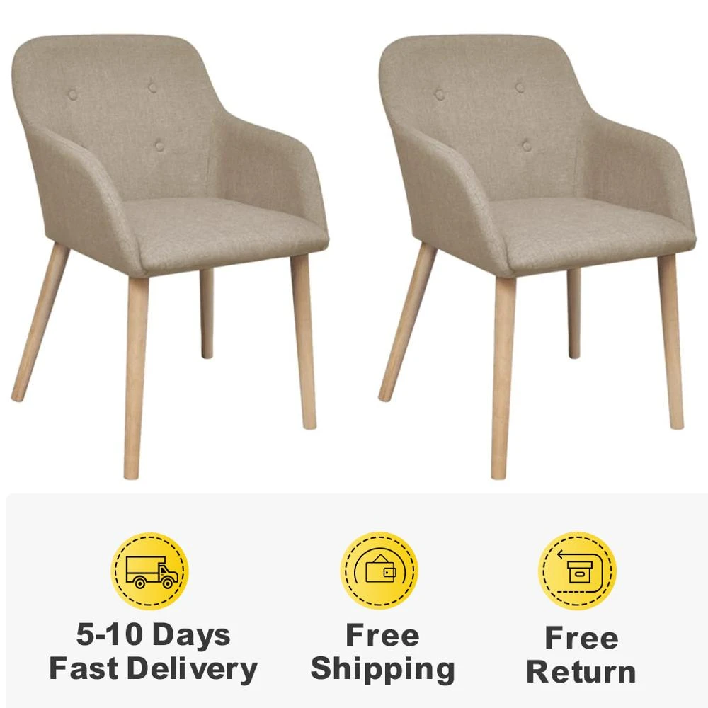 Sillas de comedor de Interior para sala estar, asientos de descanso para lectura, reposabrazos, asiento acolchado de espuma gruesa, 2 uds.|Sillas de comedor| - AliExpress