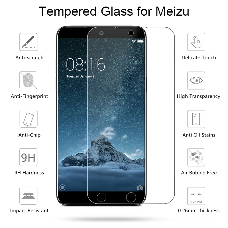 2 шт 9H прочная пленка на переднюю панель смартфона для V8 Pro X8 Note 9 8 Защитная пленка на экран для Meizu V8 Pro X8 Note 9 8 защитное стекло