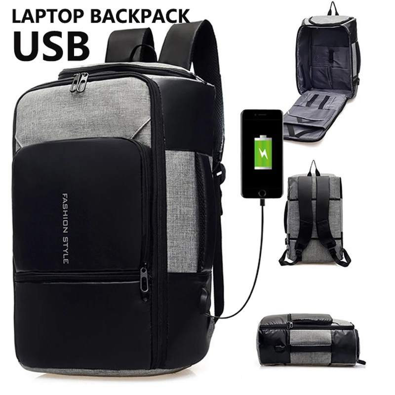 

Men's Laptop Bag Smart Backpack Usb Charging Port Portable University College Student School Bag Business Travel Backpack