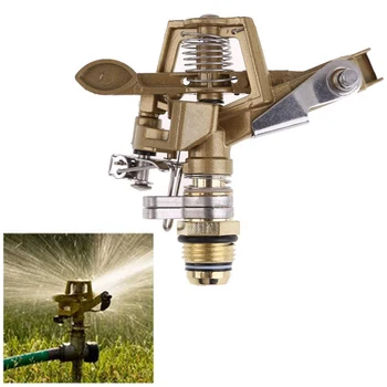 

Watering Clean Yard Zinc Alloy Home Gardening Irrigating Rotated Arm 360 Degree Rotation Lawn Water Sprinkler