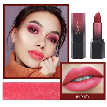 

Sexy Red Matte Lip Graze Cosmetics Makeup Waterproof Lips 10 Color Make up Lip Sticks Rouge a Levre Mat Lipstick Lip Gloss TSLM1