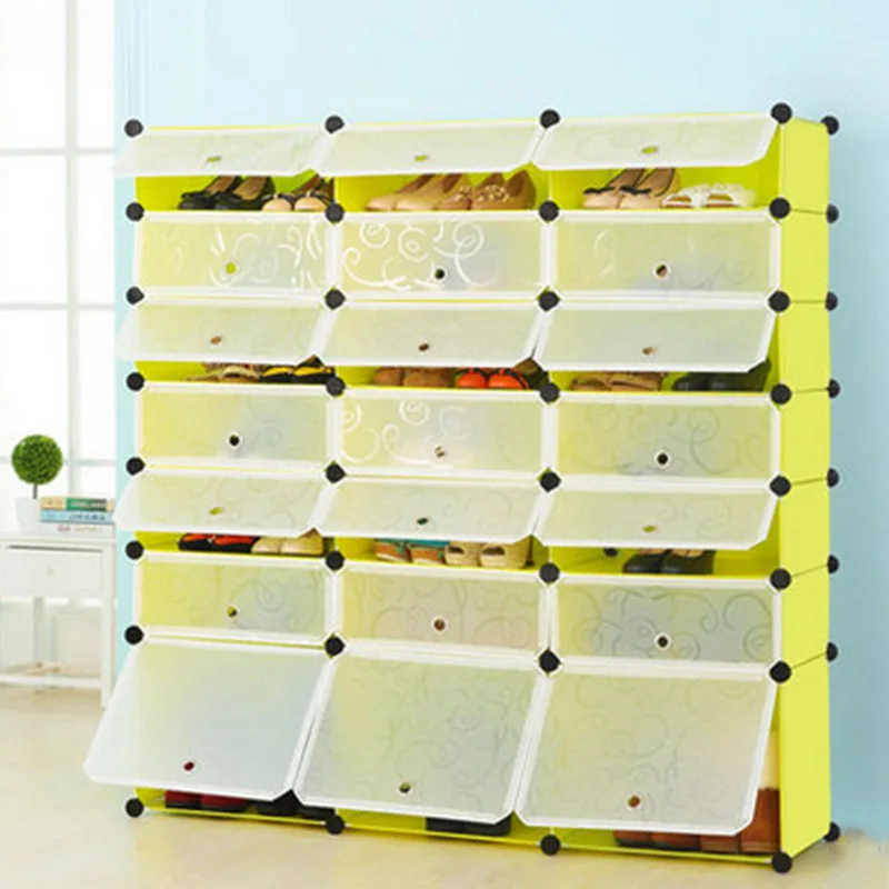

Van Gordon Modern Minimalist Shoe Simplicity Large-Volume Assembly Shoe Rack Plastic Dormitory Hall Cabinet Removable Shoe Box