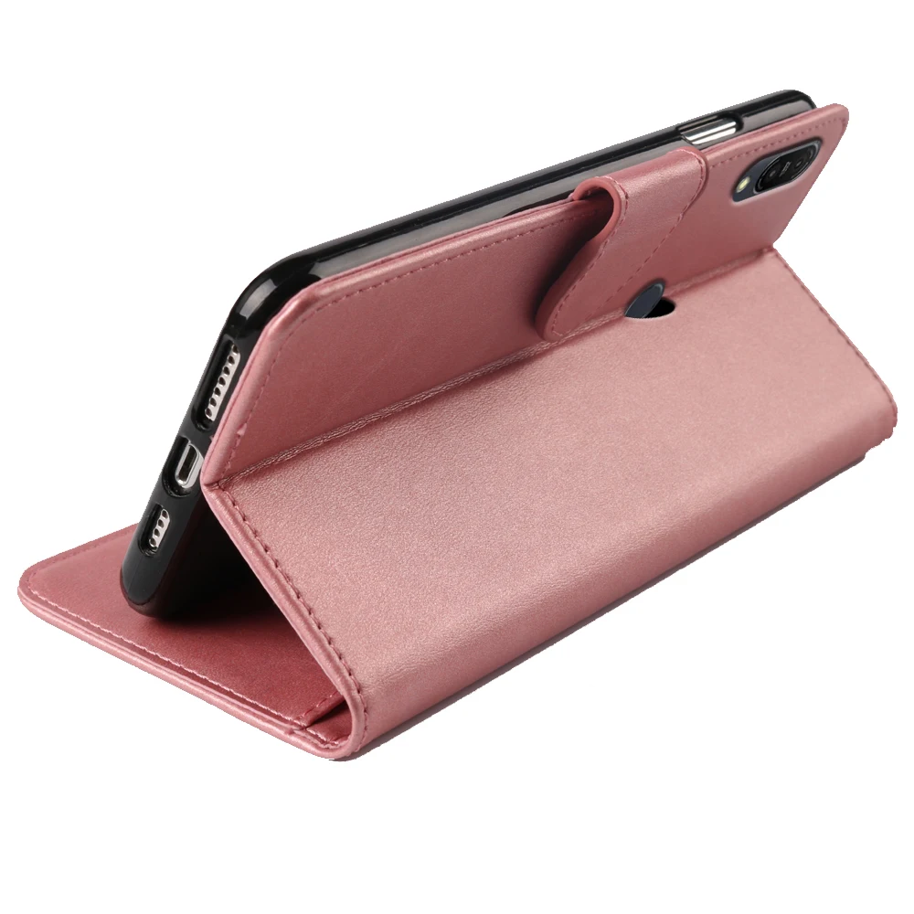 MKS Роскошный чехол книжка из искусственной кожи для ASUS ZenFone Max Pro M1 (ZB602KL) держатель