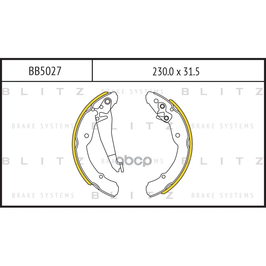 Колодки Тормозные Барабанные Skoda Octavia/Roomster 96-/Vw Caddy 96- Blitz арт. BB5027