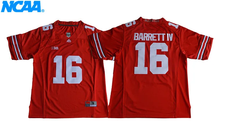 Новое поступление высокое качество J.T Barrett#16 футболка колледжа Джерси S-XXXL