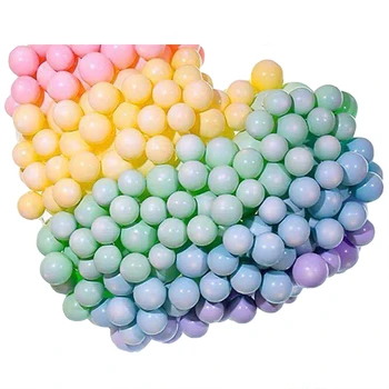 

600x Color 10 Inch Party Balloons, Rainbow Candy Color Latex Macaron Balloons, for Party Decoration