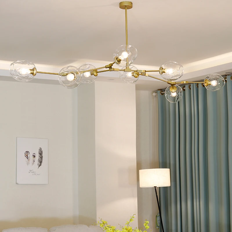 Molecular Light Nordic Living Room Chandelier Luxury Magic Bean Designer Lamps | Лампы и освещение