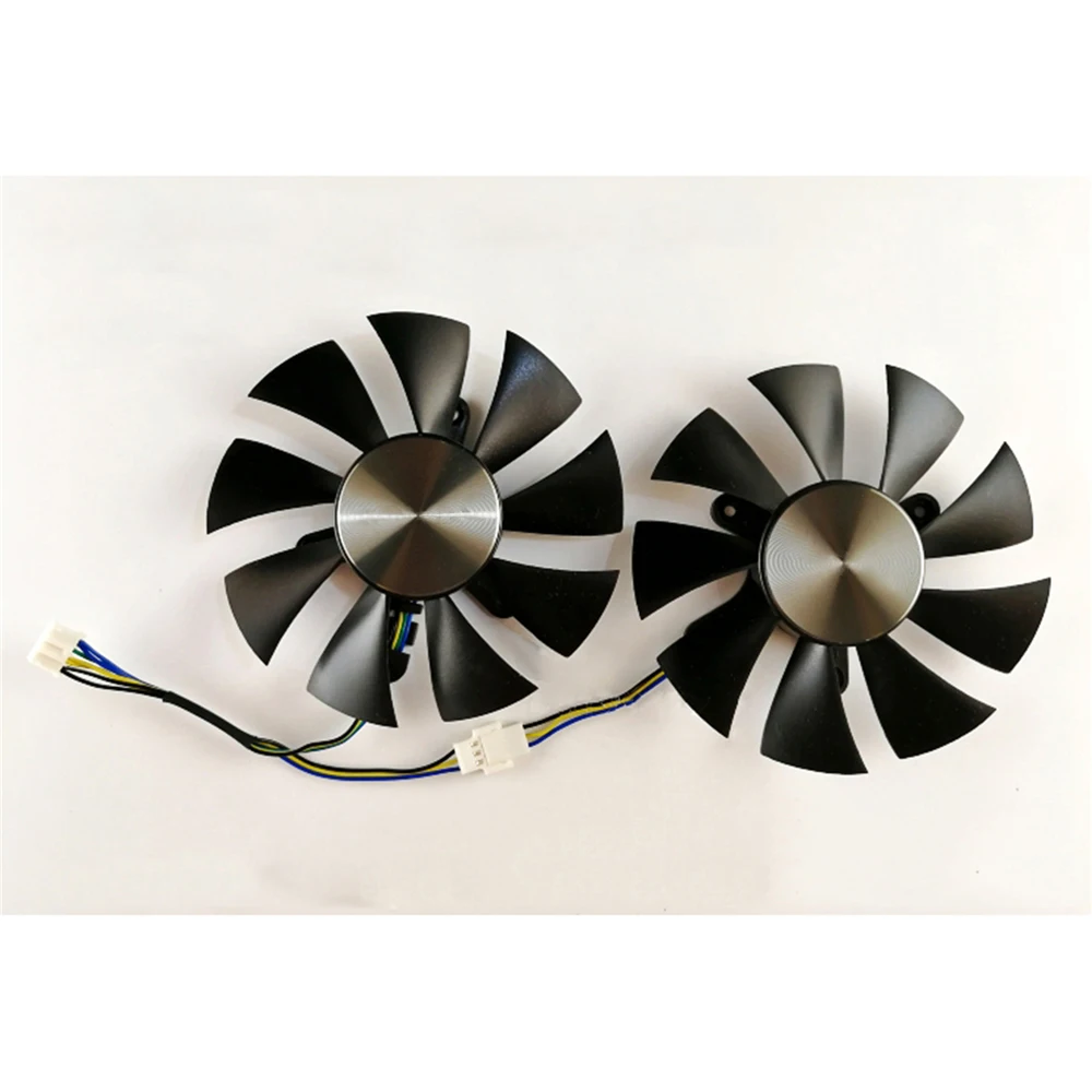Четырехпроводной вентилятор с контролем температуры для видеокарты ZOTAC GTX960 GTX1060 GTX1070 12 В 0.35A 0.5A двойной вентилятор с металлической биркой