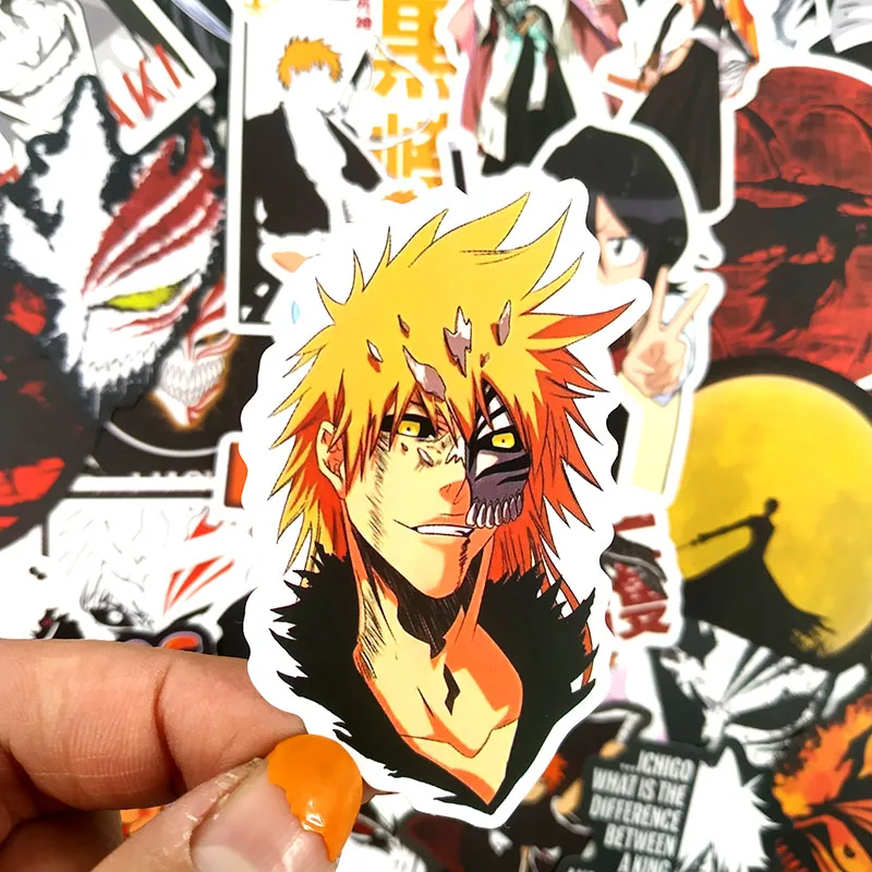 50 шт. BLEACH граффити наклейки японского аниме для скейтборда элементы стайлинга для ноутбука и автомобиля багаж водонепроницаемые наклейки для подарка