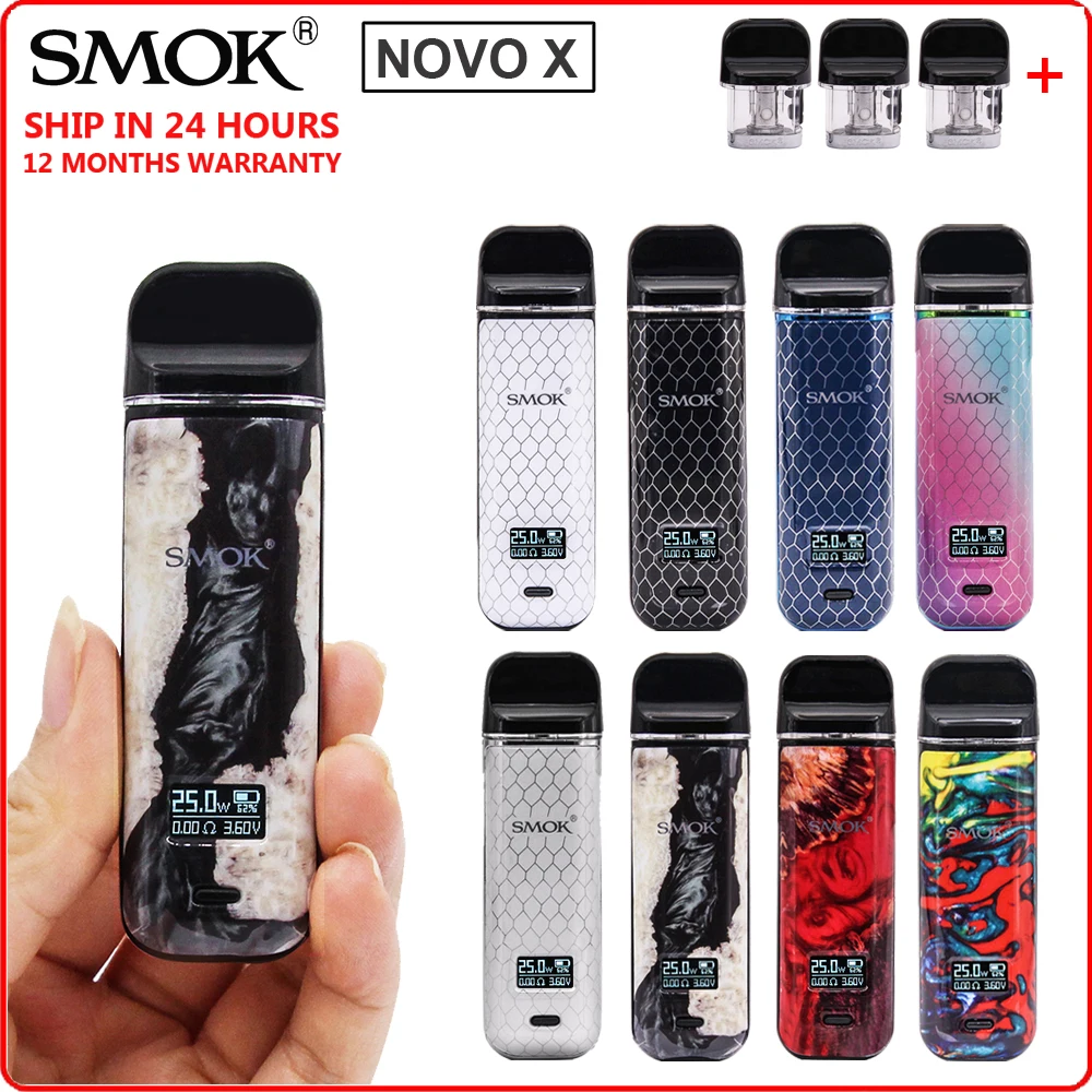 SMOK Novo X-Kit de vapeo Original, Mini lápiz de vapeo con batería de 800mAh, tanque de cartucho de bobina VS NORD 2