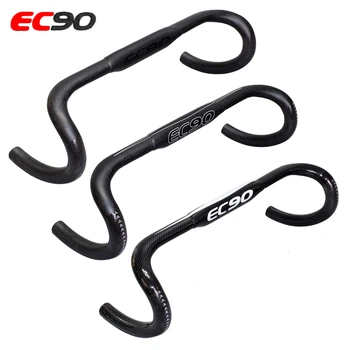 

EC90 31.8mm Carbon Fiber Handlebar Road Bike Bent Bar 400/420/440mm Bicycle Handle Bar Tape Cycling Accessories Part