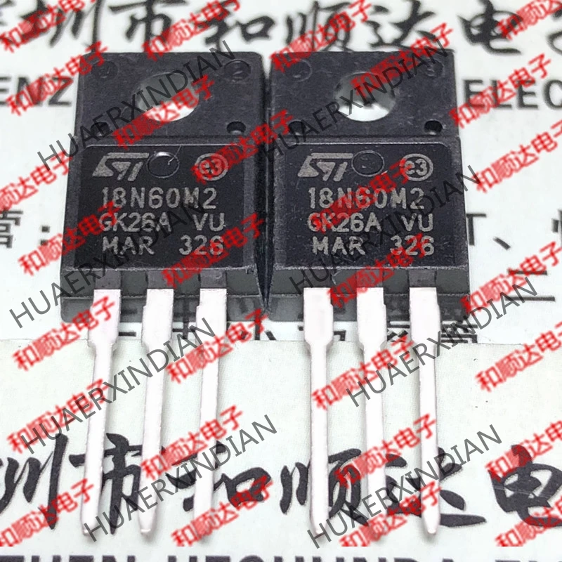 5 шт., новые оригинальные кнопки STF18N60M2 18N60M2 TO-220F 650V 13A