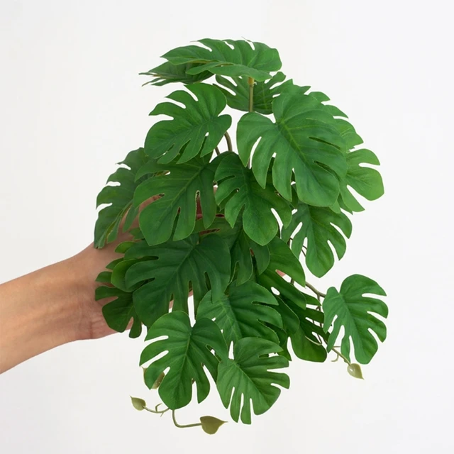 Artificial Reptile Terrarium Plants Realistic Tropical Leaves Tank Plant for Bearded Dragons Tortoises Tree Frogs 10 Styles 5