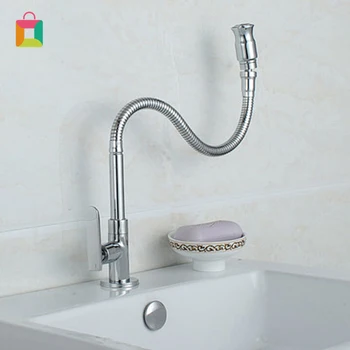

Kitchen Faucet Kitchen Faucet Wrench Type Basin Faucet Single Cold Quick Open Faucet Universal Rotating Faucet Cozy