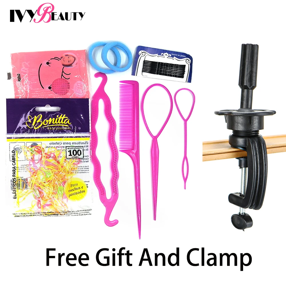 Female Mannequin Training Head And Stand For Hairdressers Hairstyles 85% Human Hair Training Head For Braid Hairdressing Head