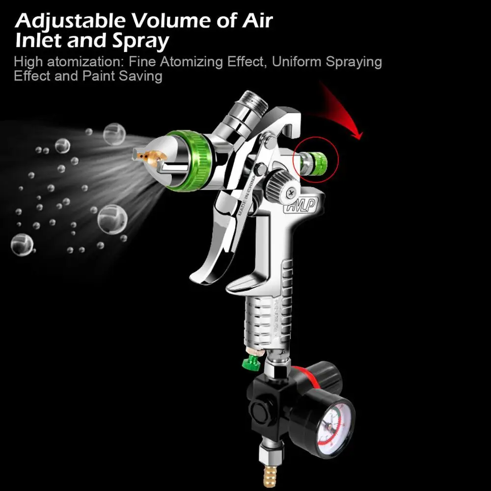827 пистолет-распылитель Пескоструйный 2,5 сопло HVLP электроинструменты для гравитационной подачи