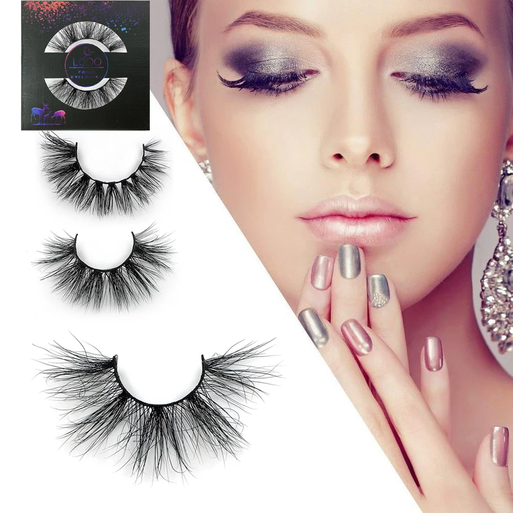 

1pairs Mink Eyelashes 3D Mink 100% Cruel Eyelashes Handmade Natural Reusable Eyelashes False Eyelash Makeup Eye
