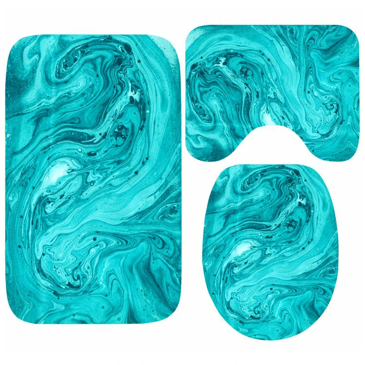 Turquoise bath mat set Clearance