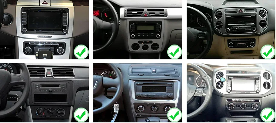 Top HFCYJIA 9" 4+64G RAM Android 9.0 Car Radio Stereo For Volkswagen Jetta Polo Golf MK5 MK6 Sharran Tiguan Passat GPS Navi BT WIFI 1