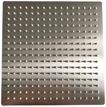 

12" Square Rainfall & High Pressure Stainless Steel Bath Shower Head Waterfall Full Body Coverage with Silicone Nozzle Brushed