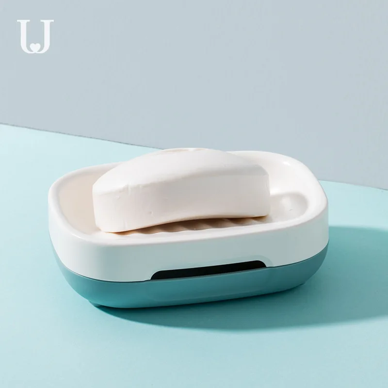 

Jordanjudy Double Layer Water Draining Soap Box Toilet Water Draining Creative Soap Dish fragrant zao jia Bathroom Rack