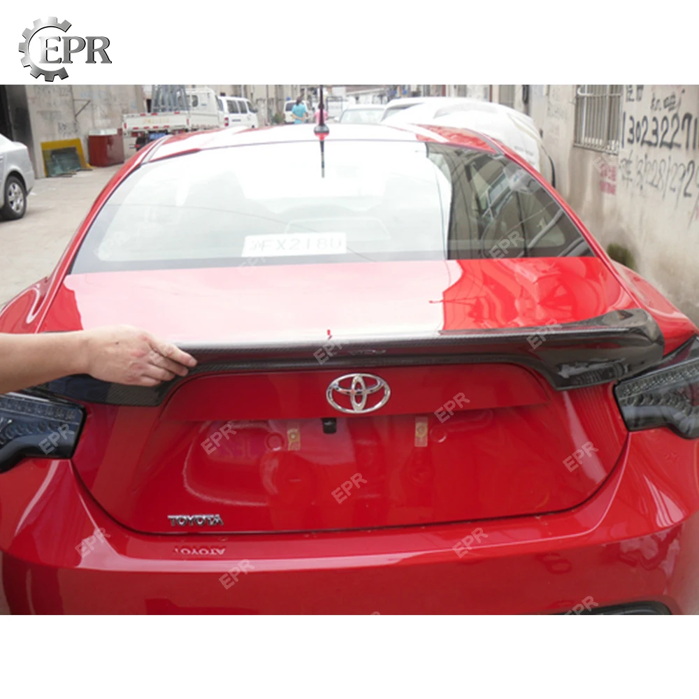 

FRP Wing Lip Trim For FT86 TRD Glass Fiber Rear Trunk Spoiler Body Kit Tuning For FT86 Racing