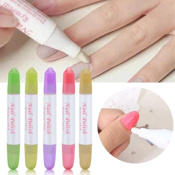 

5pcs/Set Nail Art Polish Corrector Removal Remover Pen + Replacement Tips Changeable Clean Mistakes Refillable Tools