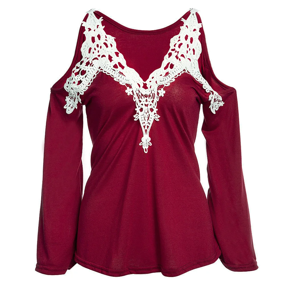 

Plus Size Vintage Top Chemise Femme Shirt 4XL White Lace Black Blouses Sexy Female Ladies Long Sleeve Big Size Women Clothes