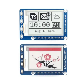 

2.7 inch e-Paper HAT 2.7 inch ink screen electronic paper display module Compatible for Raspberry Pi 2.7inch e-Paper HAT (B)