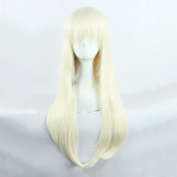 

SQ Qiutong lllyasviel von Einzbern Cosplay Wigs High-temperature Fiber Synthetic Golden Long Straight Hair With free wig net