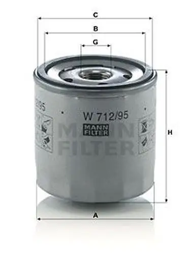 Фильтр масляный Audi A3 1/2/1.4TSI, VW Golf 1.2/1.4TSI/Polo 1.4T