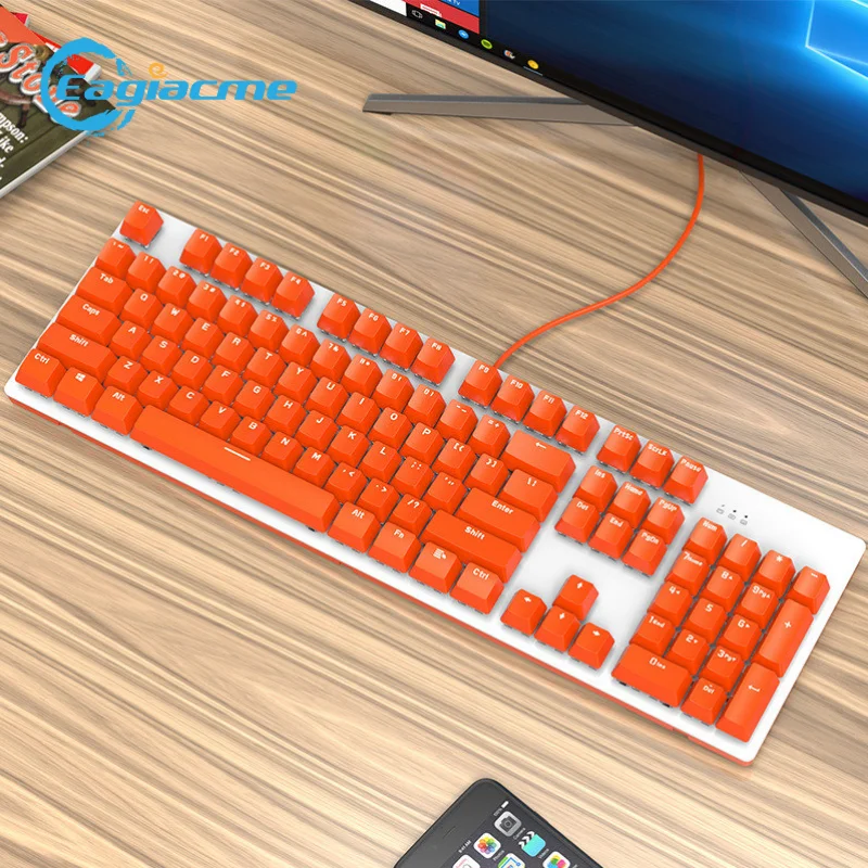 DKM150 Mechanical Gaming Keyboard With Detachable Panel 4 Types Switch Optional USB Wired Gamer Keyboard For PC/Laptop