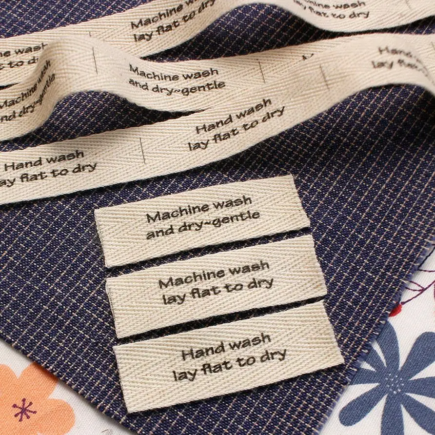 Cotton Twill Webbing, Flat or Folded Labels, Printed Sew-in Fabric ...
