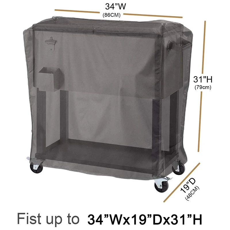 Details about   Outdoor Cooler Cart Cover With UV Coating-Fits 80 Quart Rolling Coolers 