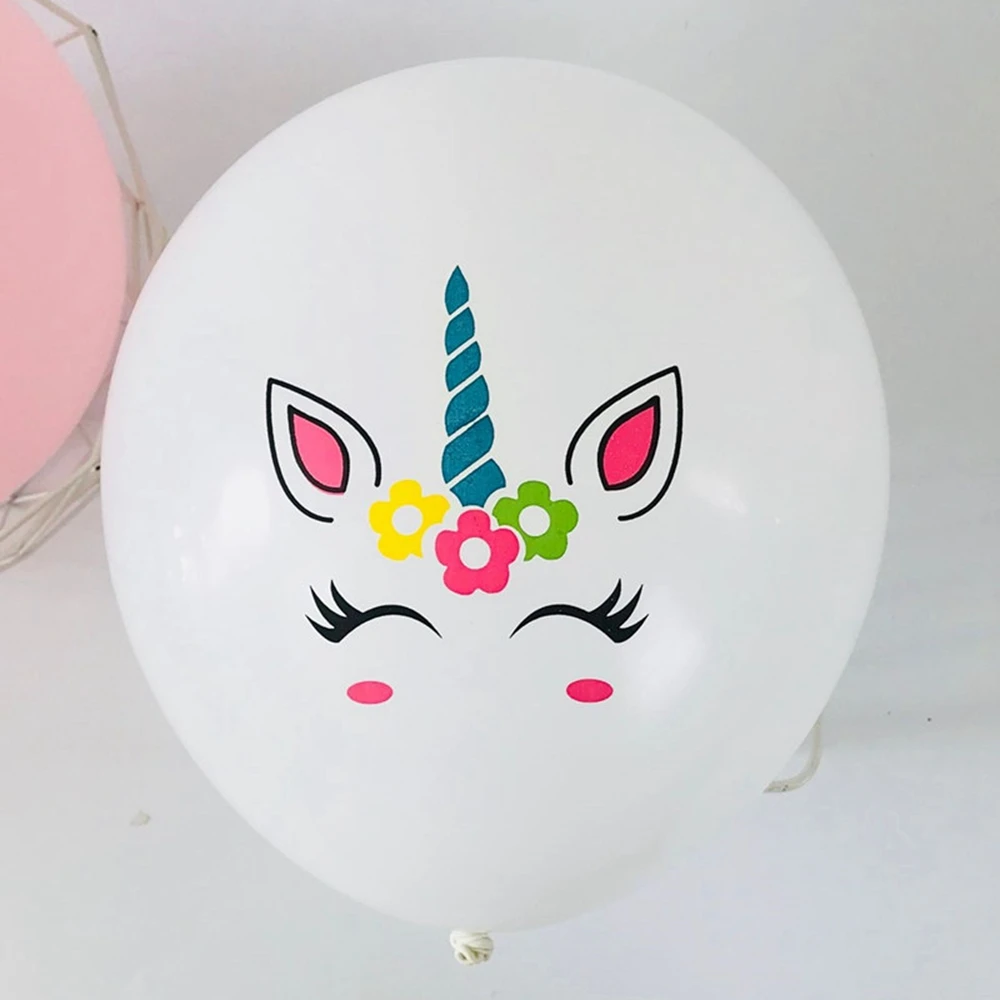 1" 2.8g colored unicorn latex balloon baby birthday and wedding party decoration balloon