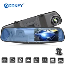 Зеркало видеорегистратор ADDKEY Full HD 1080P 4 3 дюйма|Видеорегистраторы|