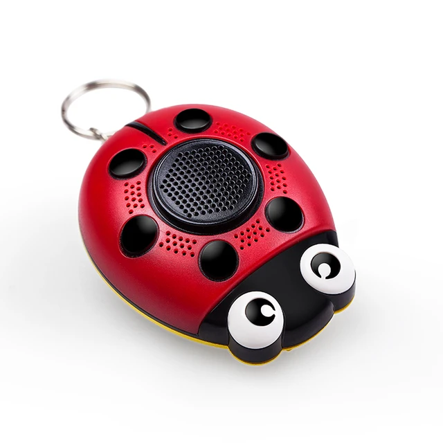 Alarma Personal de seguridad con voz humana, altavoz de teléfono con sonido  fuerte, Ladybug, recargable por USB, luz LED de autodefensa,  130dB|Suministros de defensa personal| - AliExpress