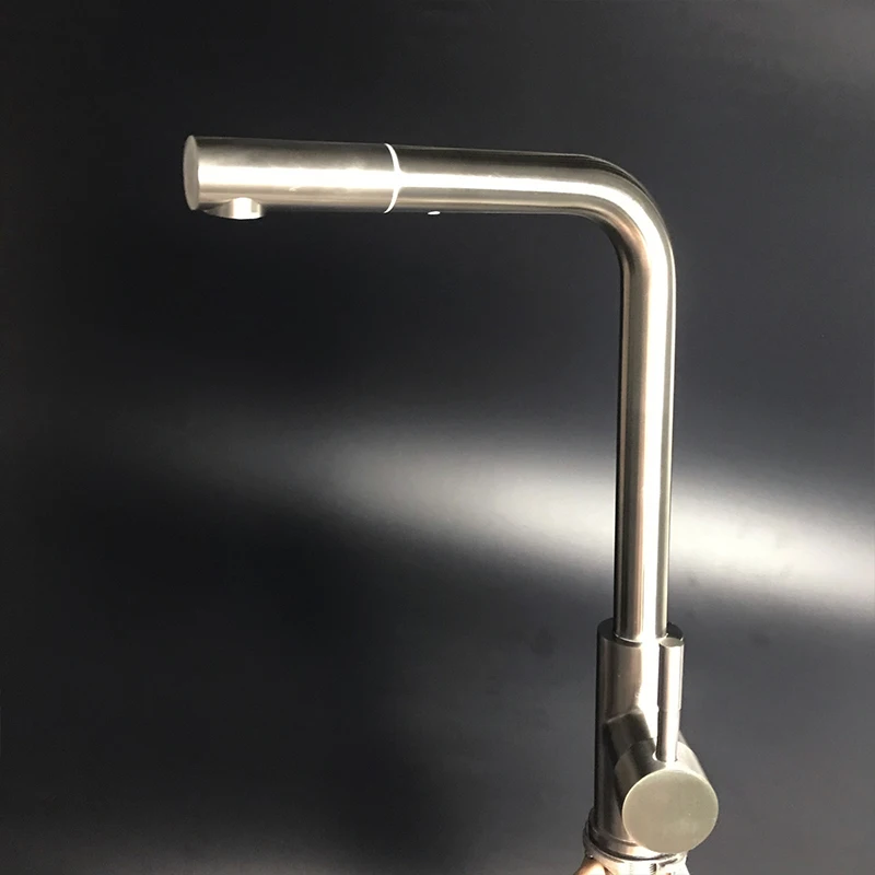 

Newly Faucet Tap Stainless Steel Pull Out Modern Design Durable for Home Kitchen Sink MK