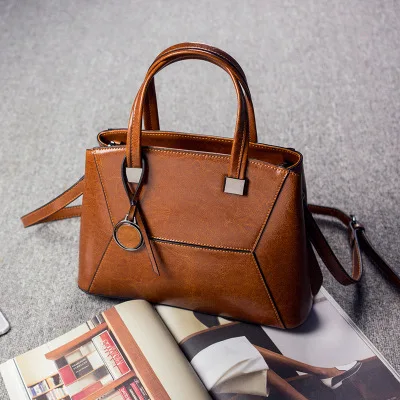 DORANMI женские сумки из натуральной кожи,, сумки с верхней ручкой, женские сумки из коровьей кожи, сумка на плечо, квадратная сумка-мессенджер, CBB461 - Цвет: brown